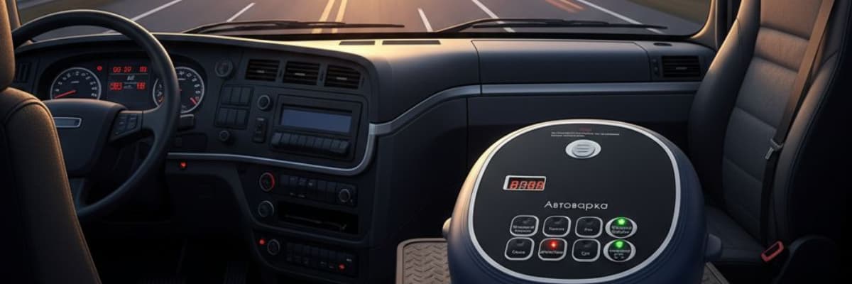 Автоварка в кабине грузовика